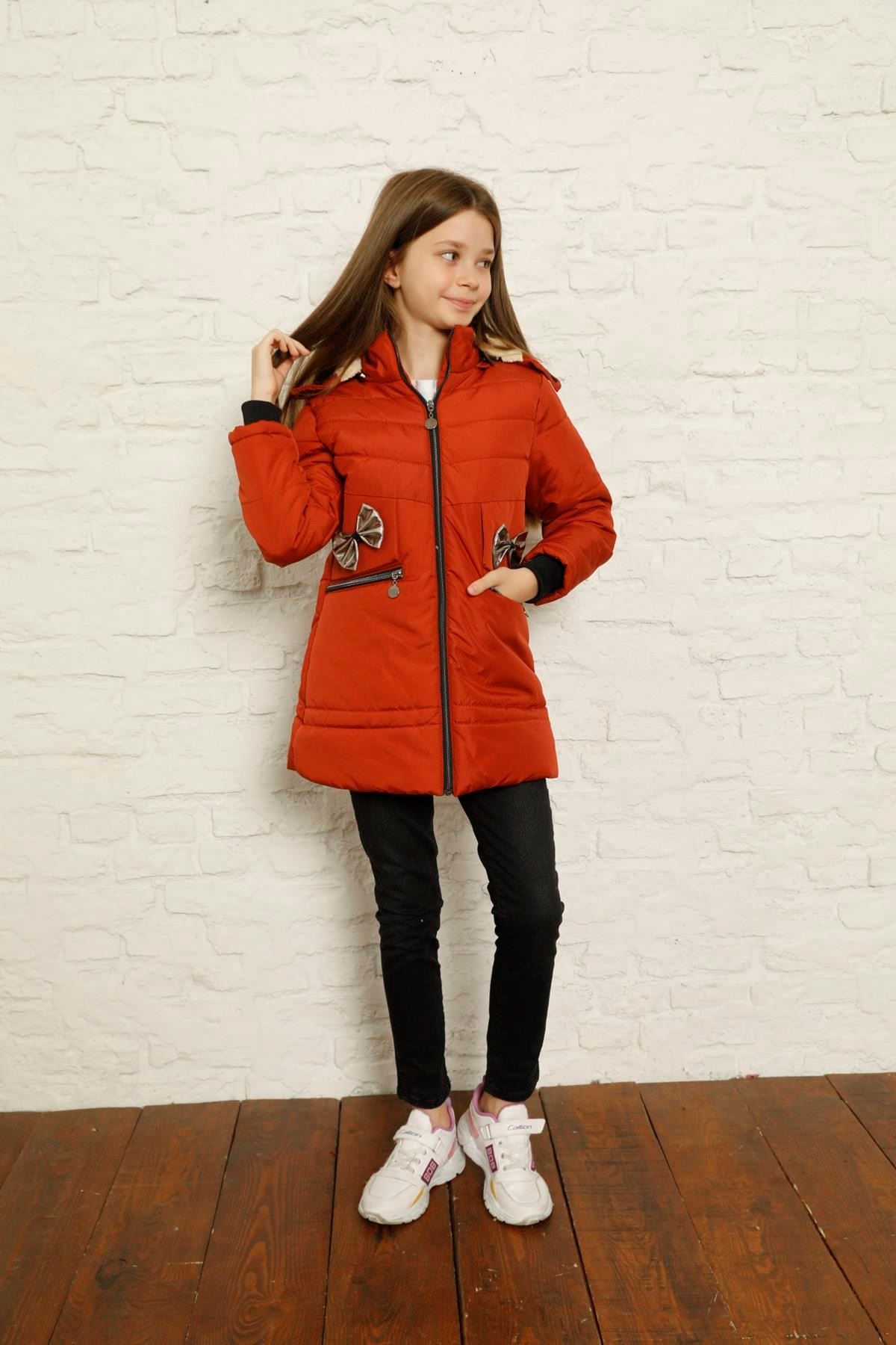 Kapşonlu İçi Yünlü Şişme Mont