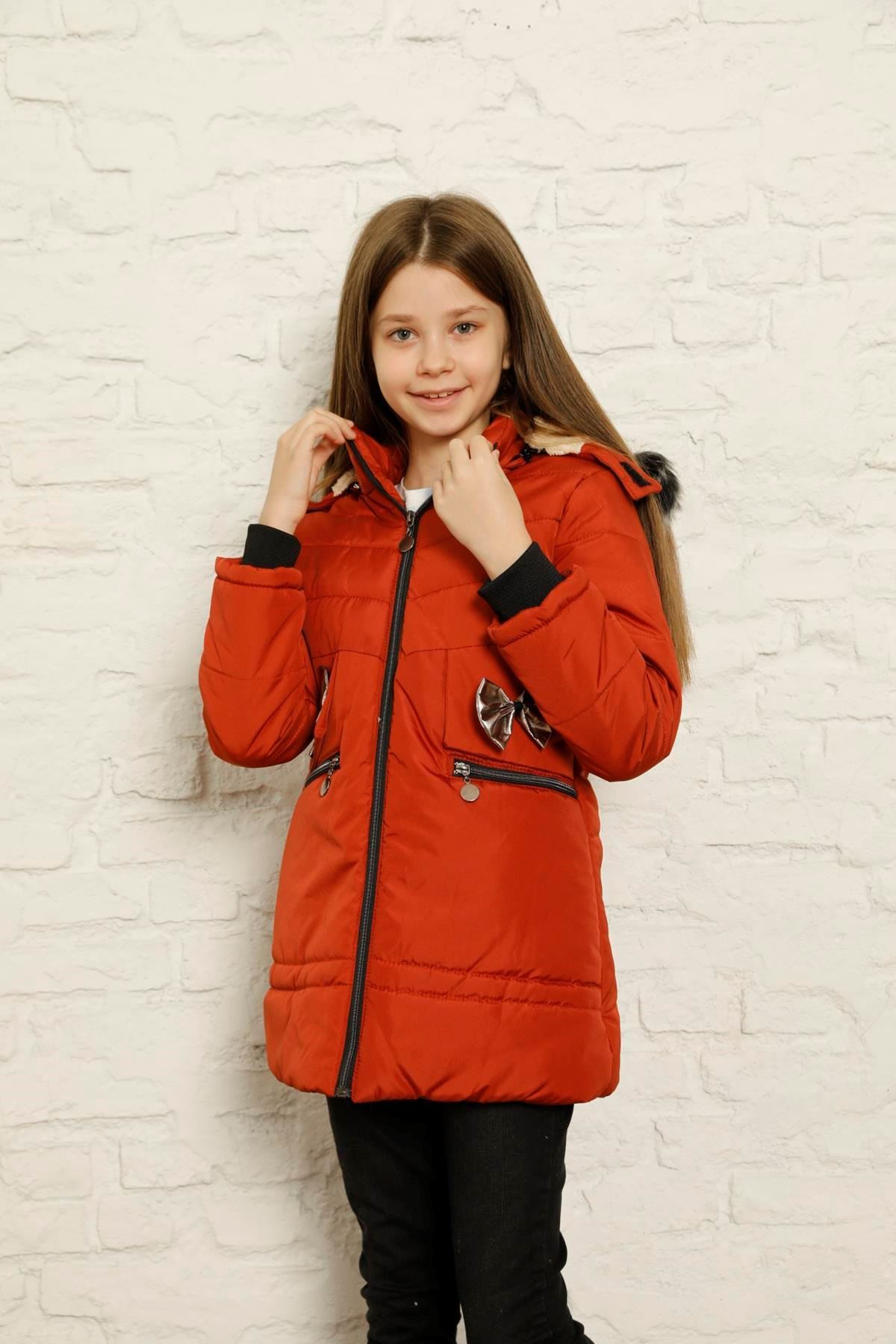 Kapşonlu İçi Yünlü Şişme Mont