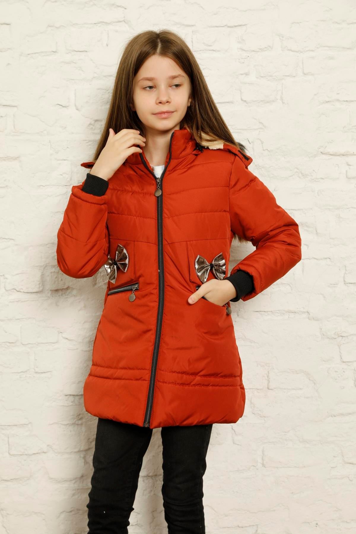 Kapşonlu İçi Yünlü Şişme Mont