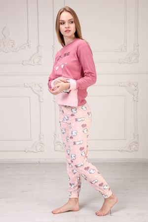 Baskılı Kadın Pijama Takım