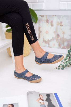 Ortapedik Ped Lacivert Kadın Ayakkabı