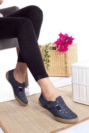 Ortopedik Ped Lacivert Kadın Ayakkabı