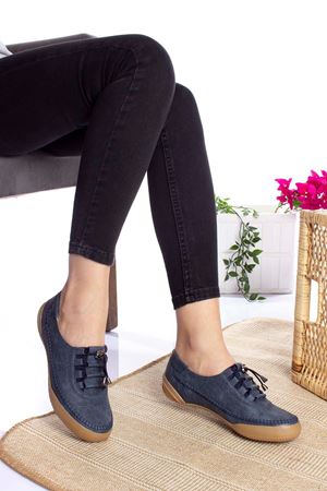 Ortopedik Ped Lacivert Kadın Ayakkabı