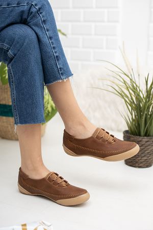 Ortapedik Ped Kadın Taba Ayakkabı