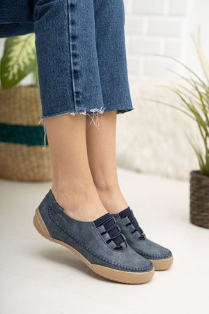 Ortapedik Ped Kadın Lacivert Ayakkabı