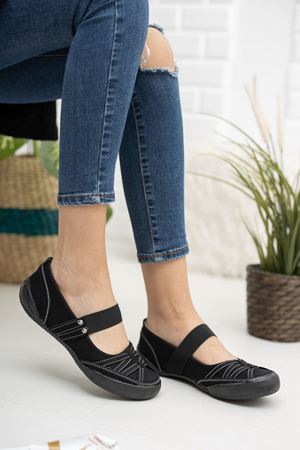 Ortapedik Ped Kadın Siyah Ayakkabı