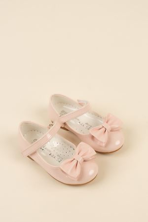 Fiyonklu Pudra Bebe Ayakkabı