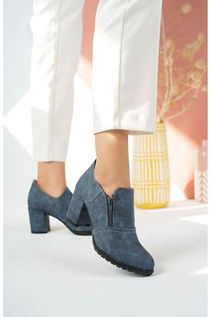 Lacivert Kot Kadın Ayakkabı