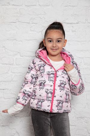 Baskılı İçi Polar Bebe Mont