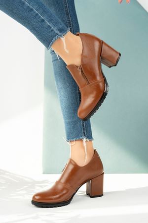 Taba Cilt Kadın Ayakkabı