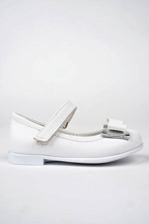 Beyaz Mat Kız Bebe Ayakkabı