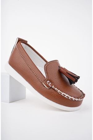 Püsküllü Erkek Bebe Ayakkabı