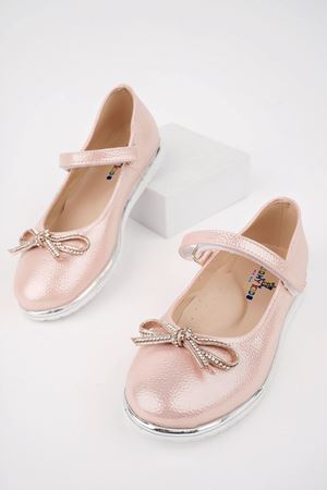 Termo Taban Bıyık Fiyonk Pudra Star Kız Çocuk Ayakkabı