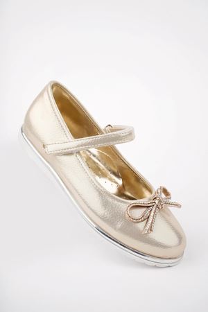 Termo Taban Bıyık Fiyonk Altın Star Kız Çocuk Ayakkabı