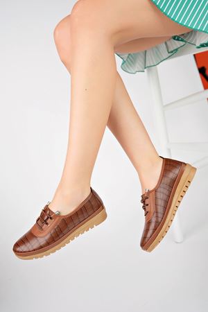 Ortapedik Pedli Taba Ayakkabı