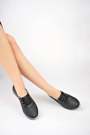 Gimer Ortopedik Pedli Siyah Ayakkabı