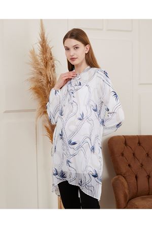 Desenli Piliseli Kadın Tunik