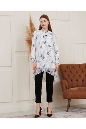 Desenli Piliseli Kadın Tunik