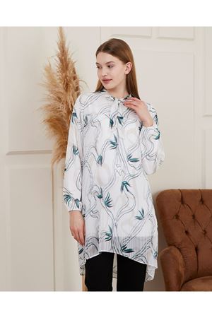 Desenli Piliseli Kadın Tunik