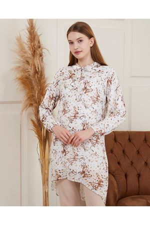 Desenli Piliseli Kadın Tunik