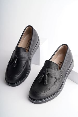 Püsküllü Ortapedik Termo Taban Erkek Çocuk Ayakkabı