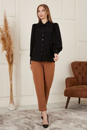 Siyah Kadın Gömlek