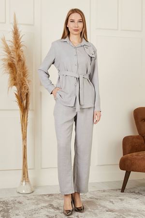 Beli Kuşaklı İkili Kadın Takım