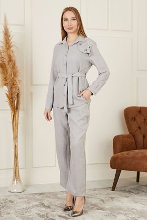 Beli Kuşaklı İkili Kadın Takım