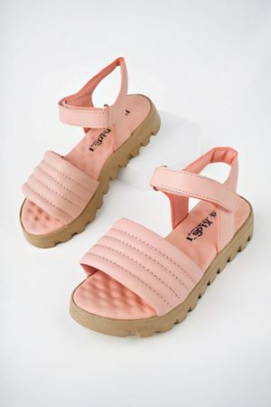 Dolgu Topuk Pudra Kız Çocuk Ayakkabı