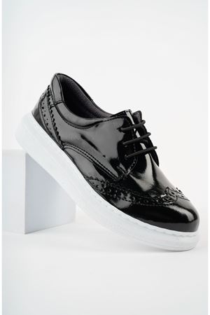 Bağcıklı Siyah Rugan Erkek Ayakkabı