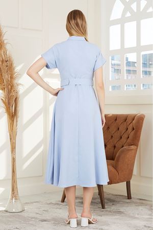 Cep Kapaklı Kadın Elbise