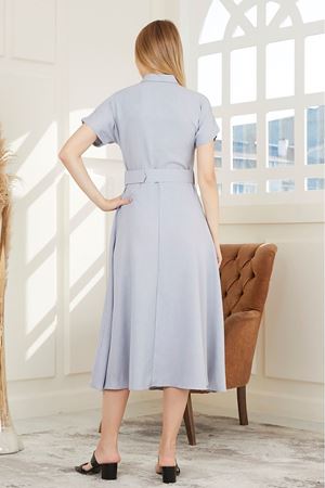 Cep Kapaklı Kadın Elbise