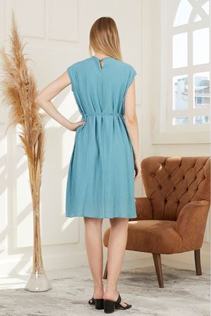 Kısa Kol Kadın Abiye Elbise