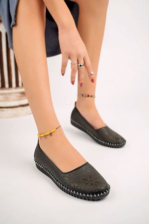 Ortopedik Ped Siyah Kadın Ayakkabı