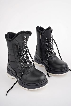 Paraşüt Model Siyah Cilt Kar Botu