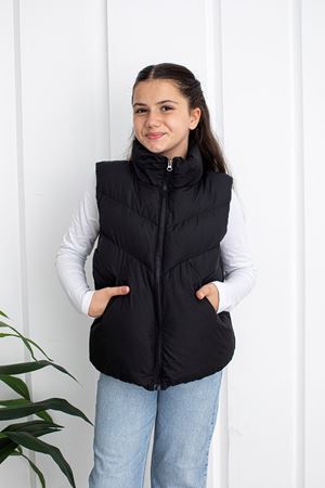 Unisex Siyah Çocuk Yelek