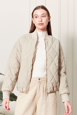 Fermuarlı Kadın Şişme Mont