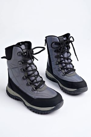 Yandan Fermuarlı Gri Çocuk Bot