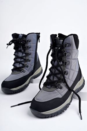 Yandan Fermuarlı Gri Çocuk Bot