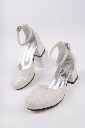 Topuklu Sedef Karnıyarık Ayakkabı