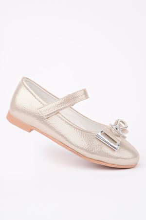 Altın Parlak Kız Çocuk Ayakkabı