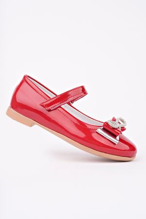 Kırmızı Rugan Kız Çocuk Ayakkabı