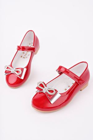 Kırmızı Rugan Kız Çocuk Ayakkabı